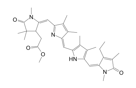 21H-Biline-3-acetic acid, 17-ethyl-1,2,3,19,23,24-hexahydro-2,2,7,8,12,13,18,21,24-nonamethyl-1 ,19-dioxo-, methyl ester, (4E,15E)-(.+-.)-