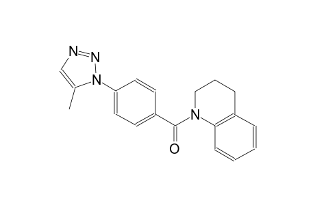 quinoline, 1,2,3,4-tetrahydro-1-[4-(5-methyl-1H-1,2,3-triazol-1-yl)benzoyl]-