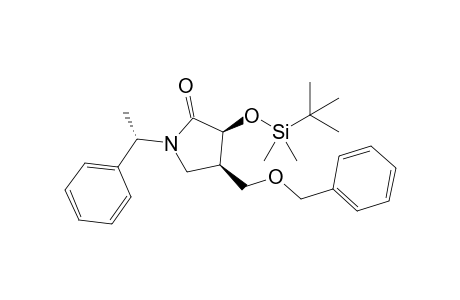 (3S,4R,1'S)-4-Benzyloxymethyl-3-tert-butyldimethylsilyloxy-1-(1'-phenylethyl)pyrrolidin-2-one