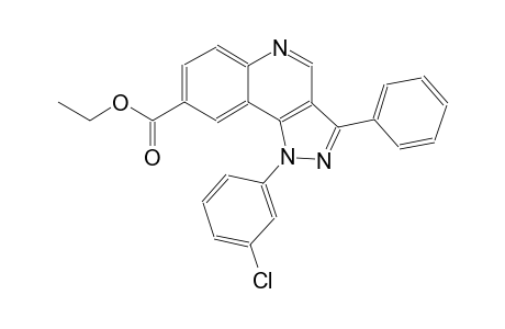 ethyl 1-(3-chlorophenyl)-3-phenyl-1H-pyrazolo[4,3-c]quinoline-8-carboxylate