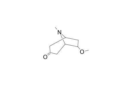 Tropinone, 6.beta.-methoxy-, (+)-