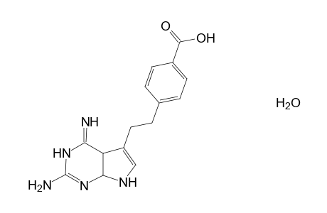 4-[2-(2-Amino-4,7-dihydro-4-oxo-3H-pyrrolo[2,3-d]pyrimidin-5-yl)ethyl]benzoic acid hydrate