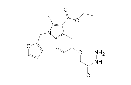 1-(2-furanylmethyl)-5-(2-hydrazinyl-2-oxoethoxy)-2-methyl-3-indolecarboxylic acid ethyl ester