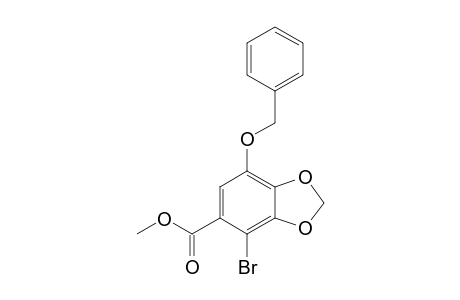 4-Bromo-7-phenylmethoxy-1,3-benzodioxole-5-carboxylic acid methyl ester