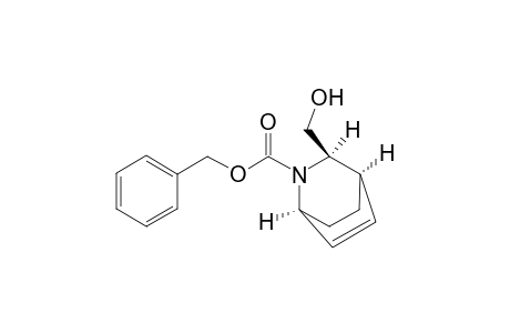 2-Azabicyclo[2.2.2]oct-5-ene-2-carboxylic acid, 3-(hydroxymethyl)-, phenylmethyl ester, (1.alpha.,3.alpha.,4.alpha.)-