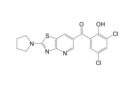 6-(2-Hydroxy-3,5-dichlorobenzoyl)-2-pyrrolidin-1-ylthiazolo[4,5-b]pyridine