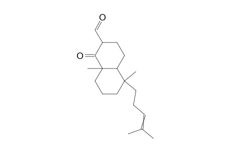 (2.xi.,4as,5s,8as)-(+)-5.beta.,8a.beta.-dimethyl2-formyl-5.alpha.-(4-metyl-3-pentenyl)-3,4,4a.alpha.,5,6,7,8,8a-octahydronaphthalen-1(2h)-one