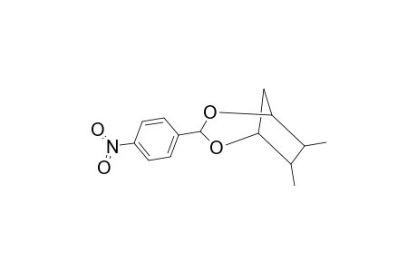 2,4-Dioxabicyclo[3.2.1]octane, 6,7-dimethyl-3-(4-nitrophenyl)-