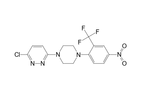 3-Chloranyl-6-[4-[4-nitro-2-(trifluoromethyl)phenyl]piperazin-1-yl]pyridazine