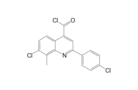 7-Chloro-2-(4-chlorophenyl)-8-methyl-4-quinolinecarbonyl chloride