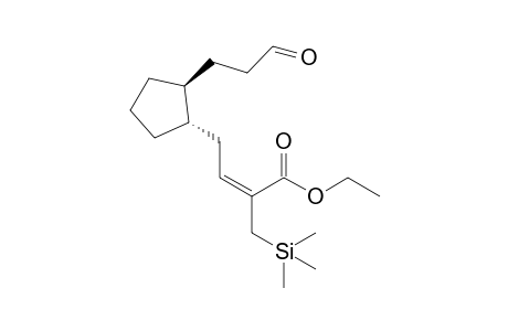 (E)-4-[(1S,2S)-2-(3-ketopropyl)cyclopentyl]-2-(trimethylsilylmethyl)but-2-enoic acid ethyl ester