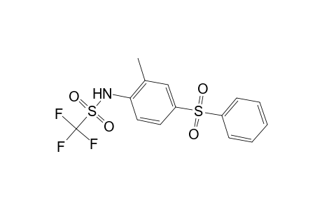 Methanesulfonamide, 1,1,1-trifluoro-N-[2-methyl-4-(phenylsulfonyl)phenyl]-