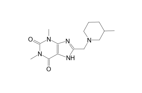 1,3-dimethyl-8-[(3-methyl-1-piperidinyl)methyl]-3,7-dihydro-1H-purine-2,6-dione