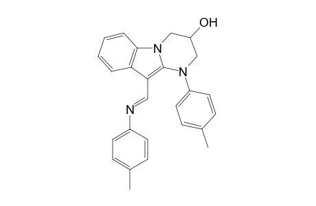 1-(4-Methylphenyl)-10-{(E)-[(4-methylphenyl)imino]methyl}-1,2,3,4-tetrahydropyrimido[1,2-a]indol-3-ol