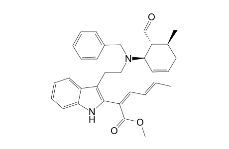 (+-)-Methyl-2-[3-[2-[N-Benzyl-N-(3S*,4S*,5R*)-3-(4-formyl-5-methylcyclohexenyl)amino]ethyl]indole-2-yl]-2,4-hexadienoate