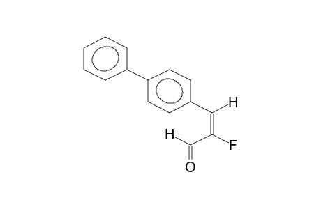 2-FLUORO-3-(4-PHENYLPHENYL)PROP-2-ENAL (ISOMER MIXTURE)
