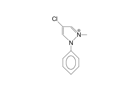 1-Methyl-2-phenyl-4-chloro-pyrazolium cation
