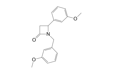 1-[3'-(Methoxybenzyl0-4-(3"-methoxyphenyl)azetidin-2-one