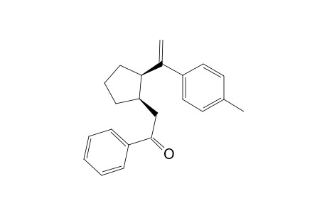 cis-2-[2-[1-(4-methylphenyl)ethenyl]cyclopentyl]-1-phenylethanone