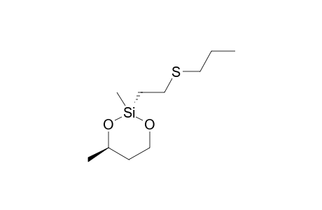 2,4-DIMETHYL-2-(2-PROPYLTHIOETHYL)-1,3-DIOXA-2-SILACYCLOHEXANE