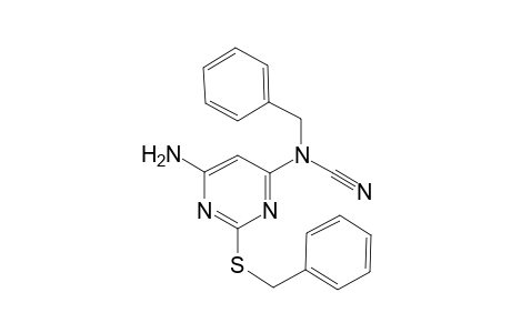 6-Amino-2-(benzylsulfanyl)-4-pyrimidinyl(benzyl)cyanamide