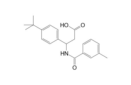 3-(4-tert-butylphenyl)-3-(m-toluoylamino)propionic acid