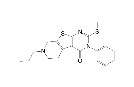 2-(methylsulfanyl)-3-phenyl-7-propyl-5,6,7,8-tetrahydropyrido[4',3':4,5]thieno[2,3-d]pyrimidin-4(3H)-one