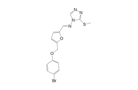 N-((E)-{5-[(4-bromophenoxy)methyl]-2-furyl}methylidene)-3-(methylsulfanyl)-4H-1,2,4-triazol-4-amine