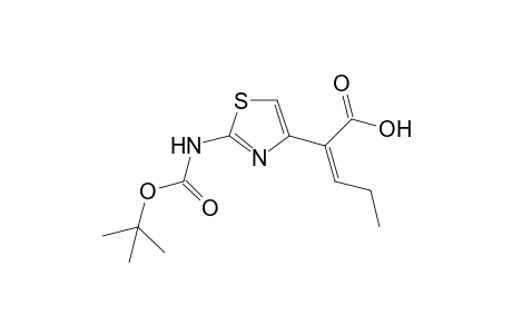 cis-2- (2-tert-butoxycarboxamidothiazol-4-yl) -2-pentenoic acid
