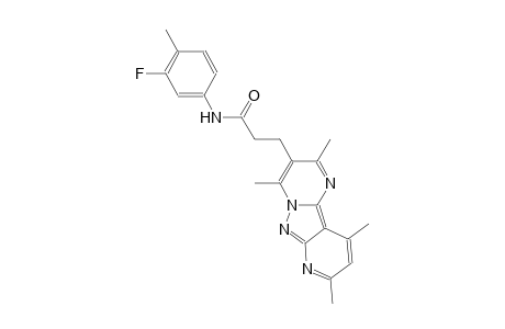 pyrido[2',3':3,4]pyrazolo[1,5-a]pyrimidine-3-propanamide, N-(3-fluoro-4-methylphenyl)-2,4,8,10-tetramethyl-