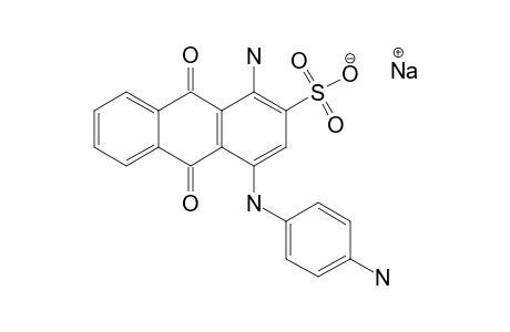 SODIUM_1-AMINO-4-(4-AMINOPHENYLAMINO)-9,10-DIOXO-9,10-DIHYDROANTHRACENE-2-SULFONATE