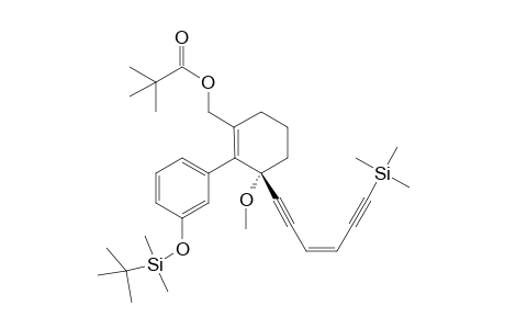 2-[3-(tert-Butyldimethylsilyloxy)phenyl]-3-methoxy-3-[(Z)-6-trimethylsilyl-3-hexene-1,5-diynyl]-1-cyclohexenylmethyl pivalate