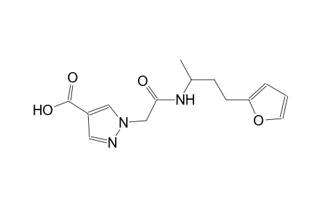 1H-pyrazole-4-carboxylic acid, 1-[2-[[3-(2-furanyl)-1-methylpropyl]amino]-2-oxoethyl]-