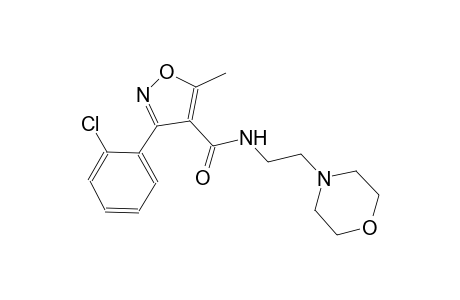 3-(2-chlorophenyl)-5-methyl-N-[2-(4-morpholinyl)ethyl]-4-isoxazolecarboxamide