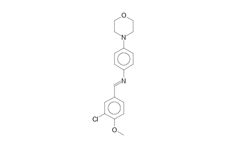 N-[(E)-(3-Chloro-4-methoxyphenyl)methylidene]-4-(4-morpholinyl)aniline