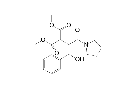 Dimethyl 2-[2-Hydroxy-2-phenyl-1-(pyrrolidin-1-ylcarbonyl)ethyl]propanedioate