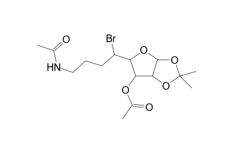 .beta.-L-ido-Octofuranose, 8-(acetylamino)-5-bromo-5,6,7,8-tetradeoxy-1,2-O-(1-methylethylidene)-, 3-acetate