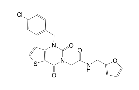 2-(1-(4-chlorobenzyl)-2,4-dioxo-1,4-dihydrothieno[3,2-d]pyrimidin-3(2H)-yl)-N-(2-furylmethyl)acetamide