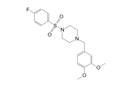 piperazine, 1-[(3,4-dimethoxyphenyl)methyl]-4-[(4-fluorophenyl)sulfonyl]-