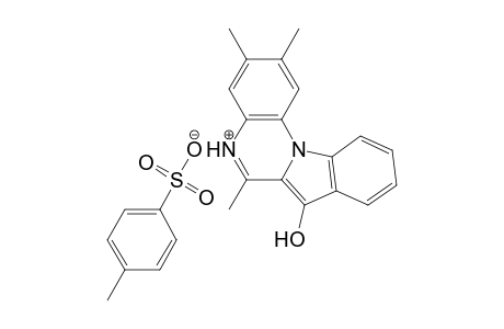 7-Hydroxy-2,3,6-trimethylindolo[1,2-a]-quinoxalin-5-ium p-toluenesulphonate