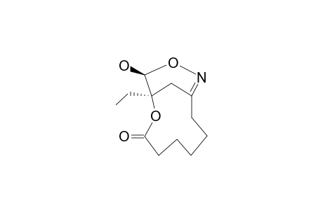 (+/-)-1-ETHYL-12-HYDROXY-2,11-DIOXA-10-AZABICYCLO-[7.3.1]-TRIDEC-9-EN-3-ONE