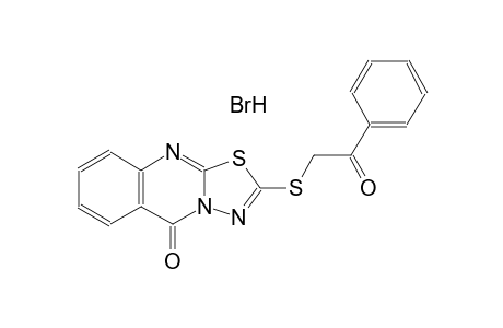 2-[(2-oxo-2-phenylethyl)sulfanyl]-5H-[1,3,4]thiadiazolo[2,3-b]quinazolin-5-one hydrobromide