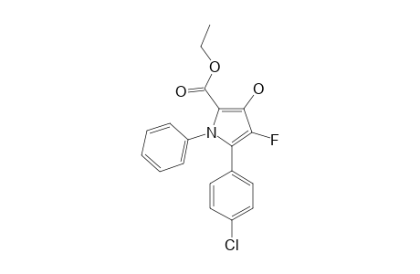ETHYL-5-(4-CHLOROPHENYL)-4-FLUORO-3-HYDROXY-1-PHENYL-1H-PYRROLE-2-CARBOXYLATE