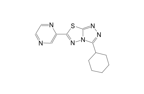 [1,2,4]triazolo[3,4-b][1,3,4]thiadiazole, 3-cyclohexyl-6-pyrazinyl-