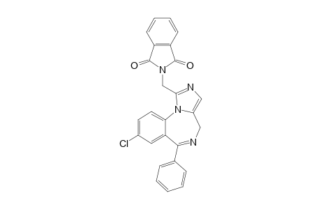 2-[(8-chloranyl-6-phenyl-4H-imidazo[1,5-a][1,4]benzodiazepin-1-yl)methyl]isoindole-1,3-dione