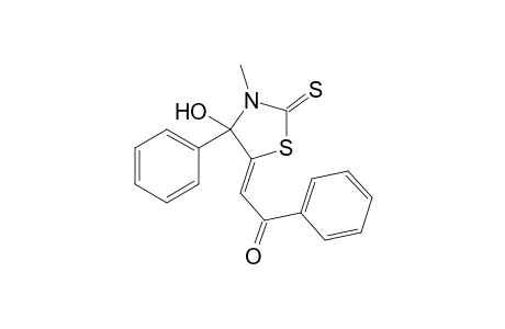2-(4-Hydroxy-3-methyl-4-phenyl-2-thioxo-1,3-thiazolan-5-yliden)-1-phenyl-1-ethanone
