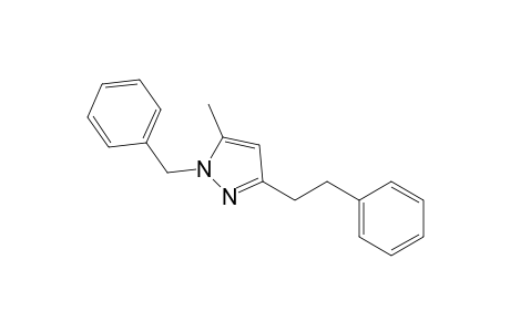 1-Benzyl-5-methyl-3-(2-phenylethyl)pyrazole