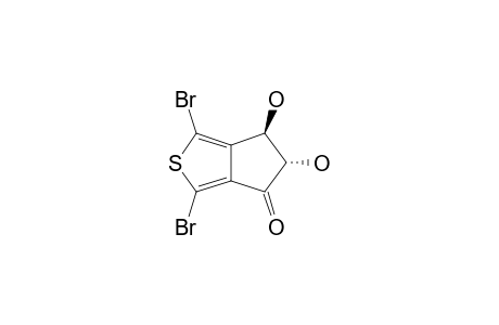 (TRANS)-1,3-DIBROMO-5,6-DIHYDROXY-5,6-DIHYDRO-4H-CYCLOPENTA-[C]-THIOPHEN-4-ONE