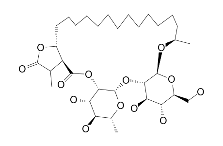 GOBIENINE-B;(18S)-18-HYDROXYNEODIHYDROPROTOLICHESTERINIC-ACID-18-O-ALPHA-L-RHAMNOPYRANOSYL-(1''->2')-O-BETA-D-GLUCOPYRANOSIDE-(21,2''-LACTONE)