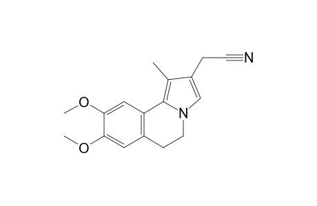 2-(8,9-dimethoxy-1-methyl-5,6-dihydropyrrolo[2,1-a]isoquinolin-2-yl)acetonitrile